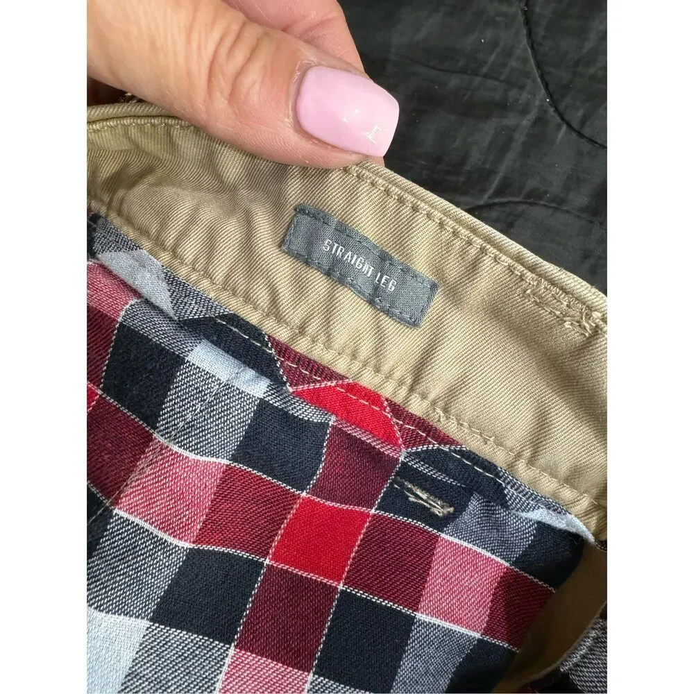 Bonobos Pants Mens Size 34 Khaki Straight Leg‎ Casual Chino Cotton Pants